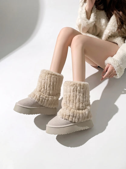 Winter Fur Mid-Calf Boot