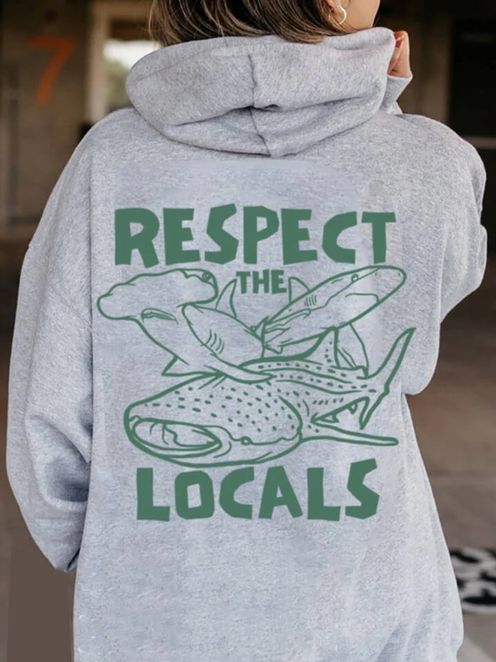 Respect the Locals Whale Hoodie-Luxandluxy