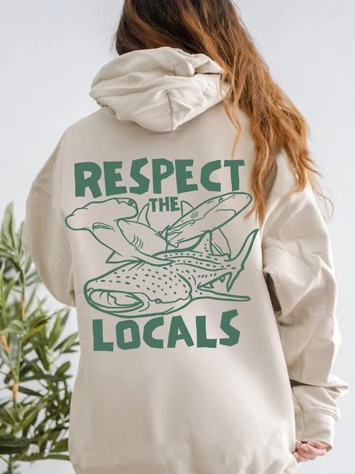 Respect the Locals Whale Hoodie-Luxandluxy