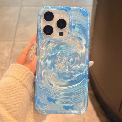 Radial Ripples iPhone Case