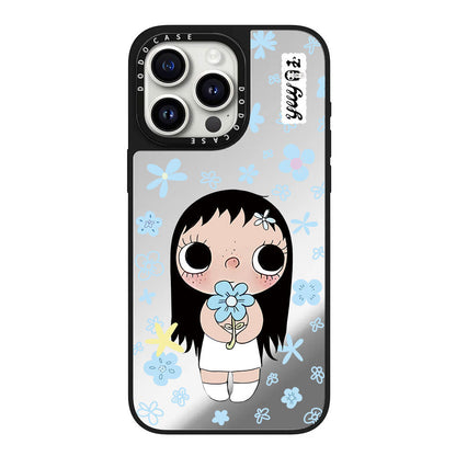 Blue Blossom Girl iPhone Case