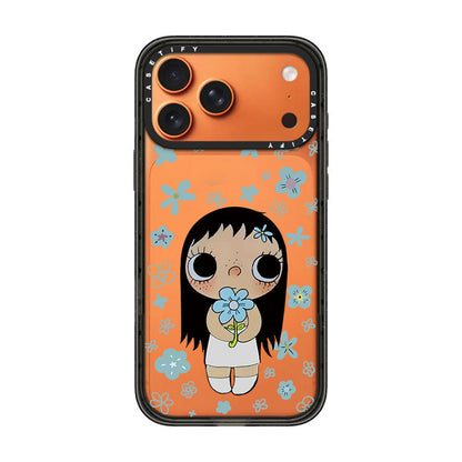 Blue Blossom Girl iPhone Case