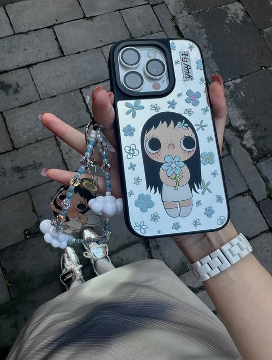 Blue Blossom Girl iPhone Case