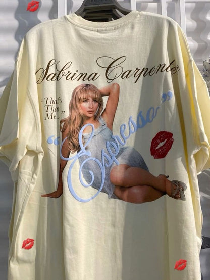 “Sabrina Carpenter Espresso” Lips Tee