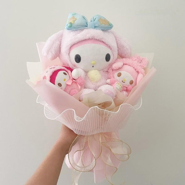 Sanrio Flower Plushie Bouquet-Luxandluxy