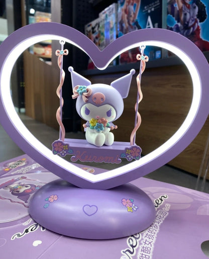 Sanrio Heart Swing Table Lamp-Luxandluxy