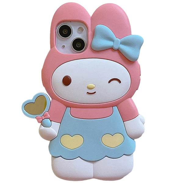 Sanrio Holding Stick iPhone Case-Luxandluxy