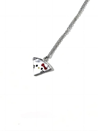 Sanrio Pizza Magnetic Friendship Necklace Set-Luxandluxy