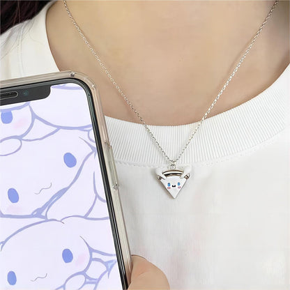 Sanrio Pizza Magnetic Friendship Necklace Set-Luxandluxy