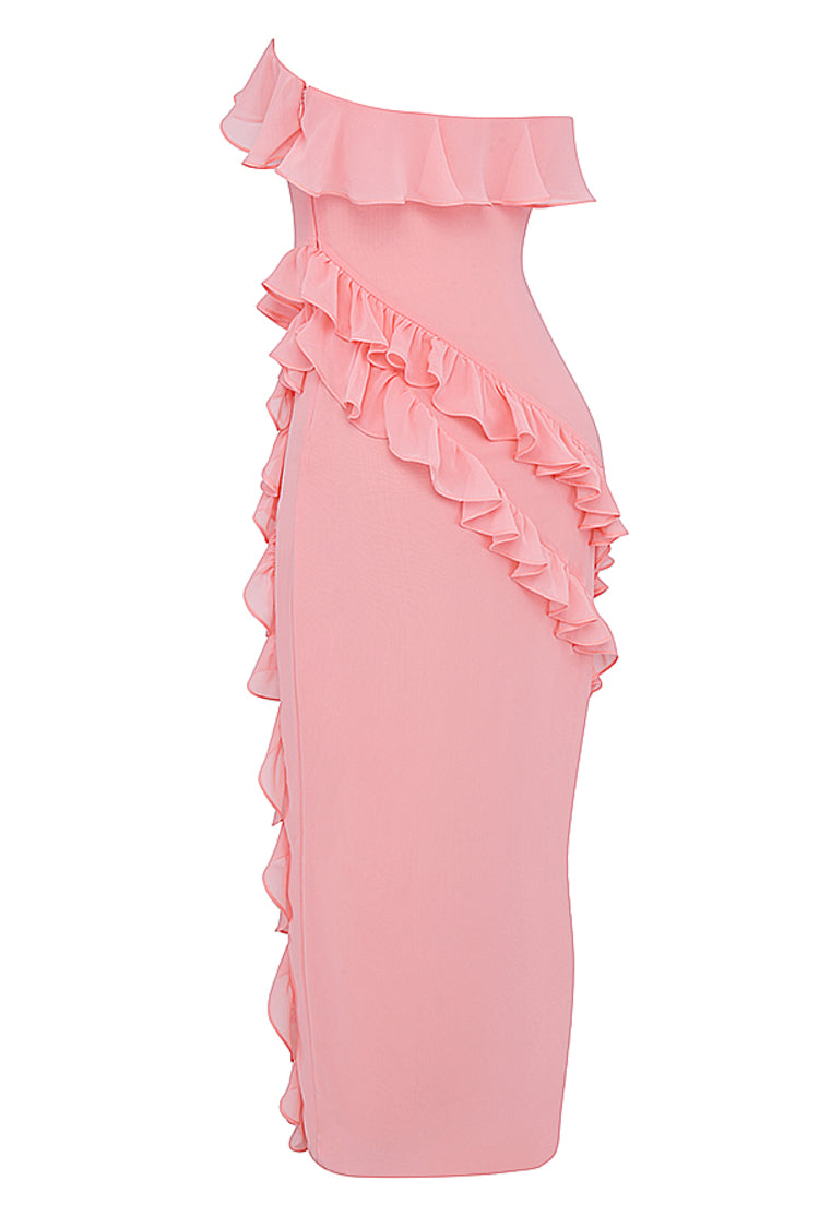 Sarina Ruffle Maxi Dress-Luxandluxy