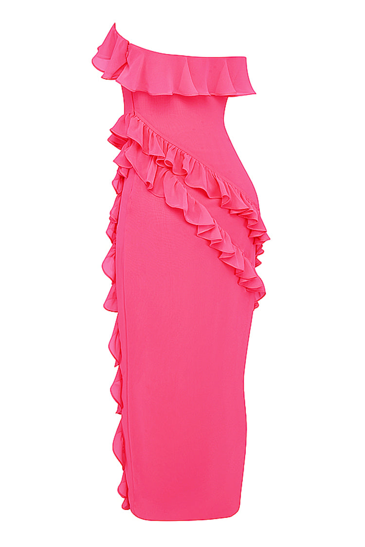 Sarina Ruffle Maxi Dress-Luxandluxy