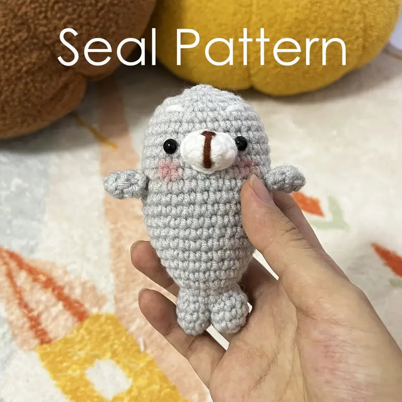 Seal Crochet Pattern DIY Kit with Tutorials-Luxandluxy