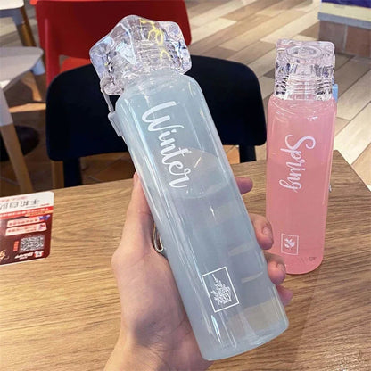 Seasons Font Water Bottle-Luxandluxy