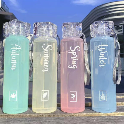 Seasons Font Water Bottle-Luxandluxy