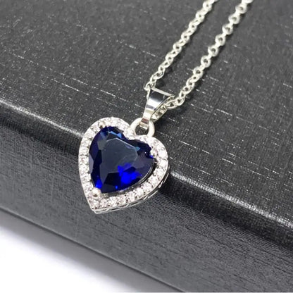 Silver Birthstones Necklace-Luxandluxy