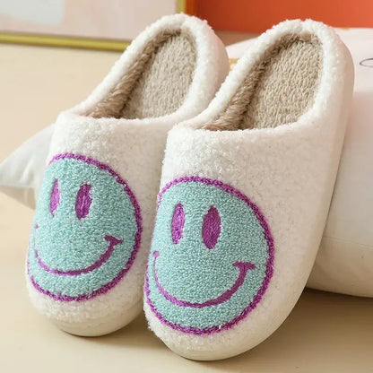 Smiley Face Slippers-Luxandluxy