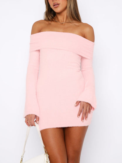 Snow Angel Long Sleeve Mini Dress-Luxandluxy