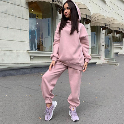 Solid Color Hoodie Outfit-Luxandluxy