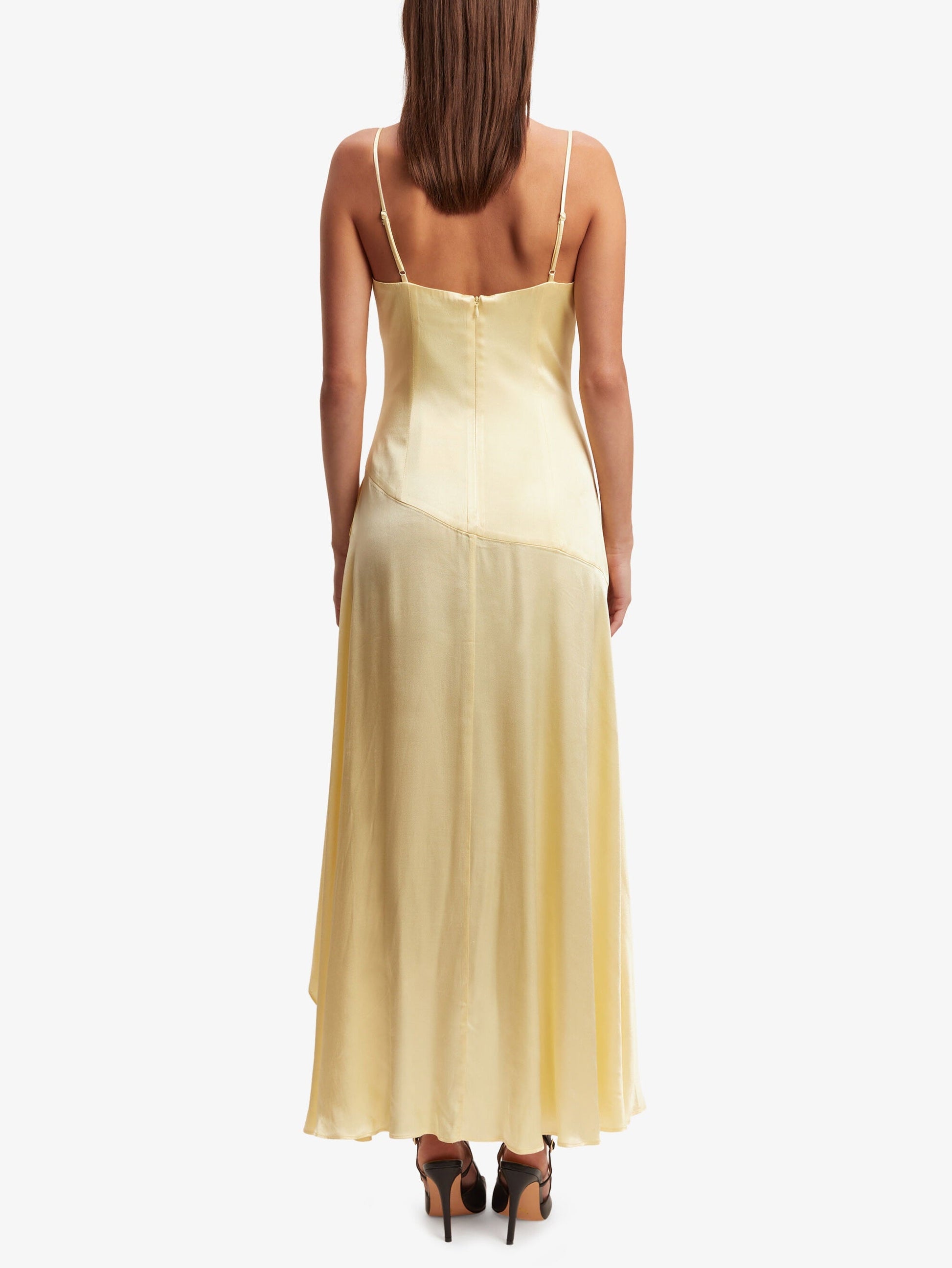 Sorella Midi Dress In Canary Yellow-Luxandluxy