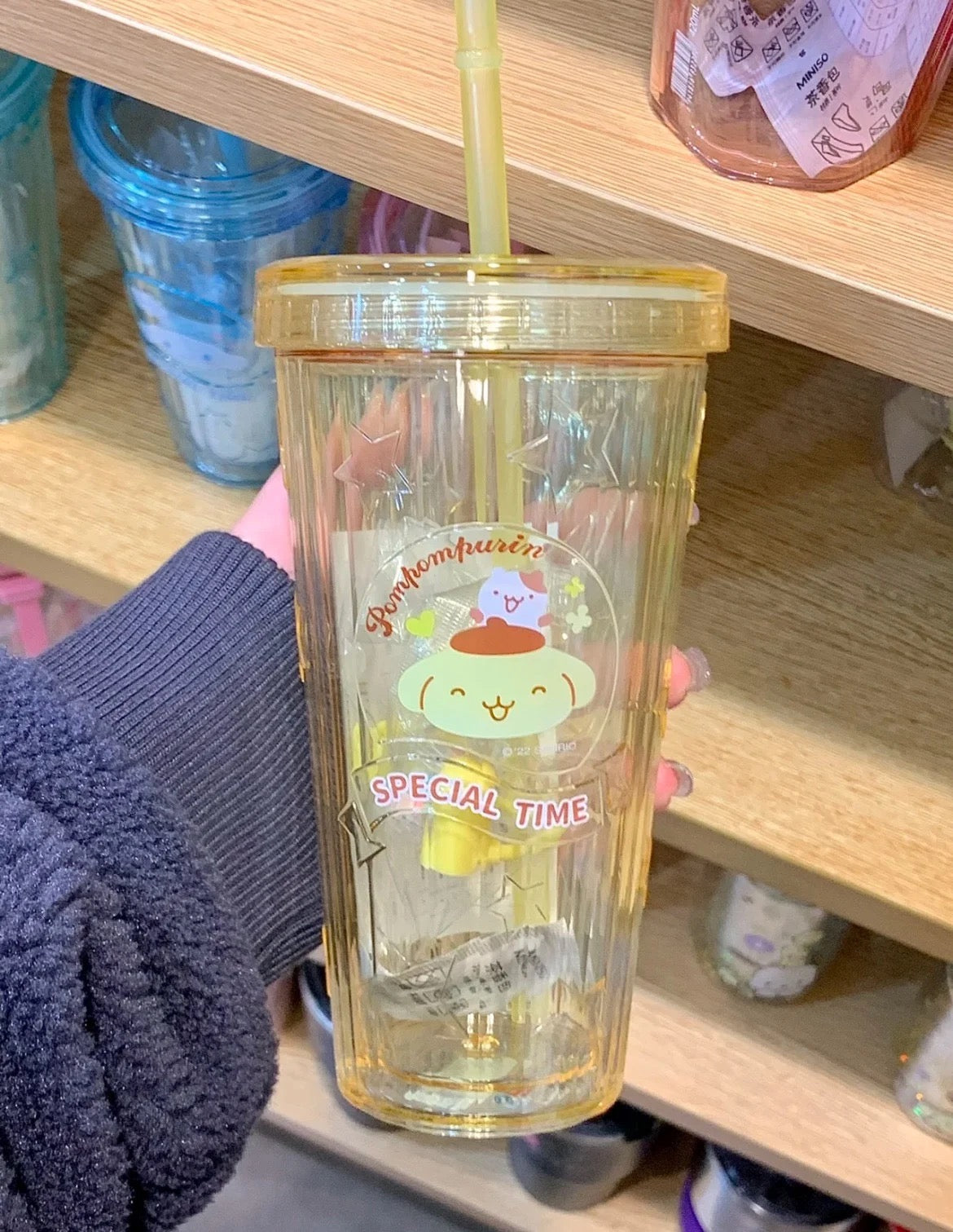 'Special Time' Sanrio Plastic Straw Cup-Luxandluxy