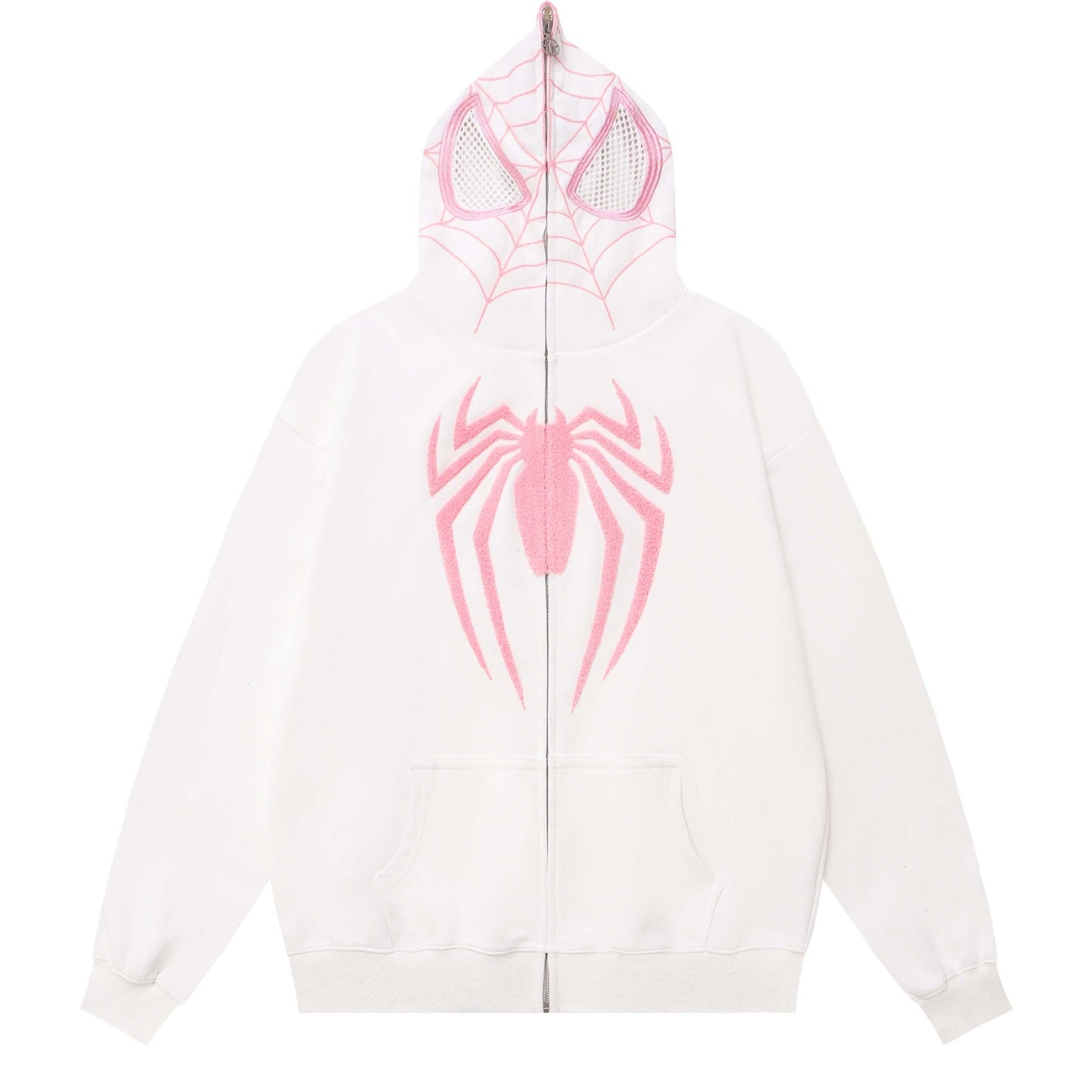 Spidey Web Full Zip Up Hoodie-Luxandluxy