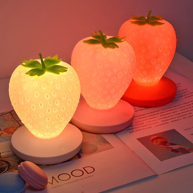 Strawberry Night Light-Luxandluxy