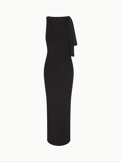 Stretch Knotted Maxi Dress-Luxandluxy