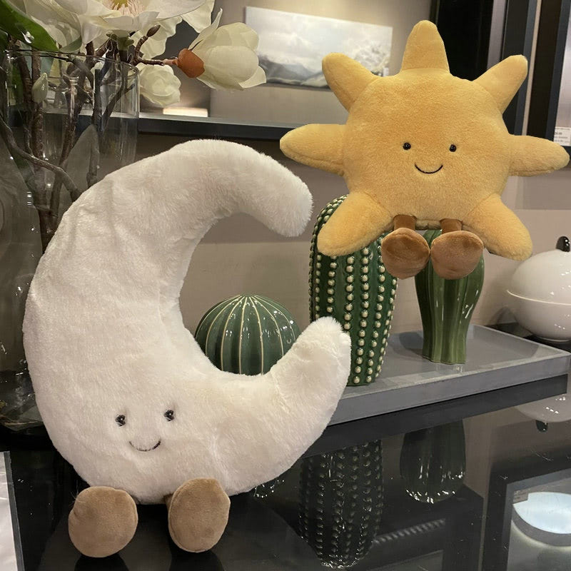 Sun & Moon Happy Plush-Luxandluxy