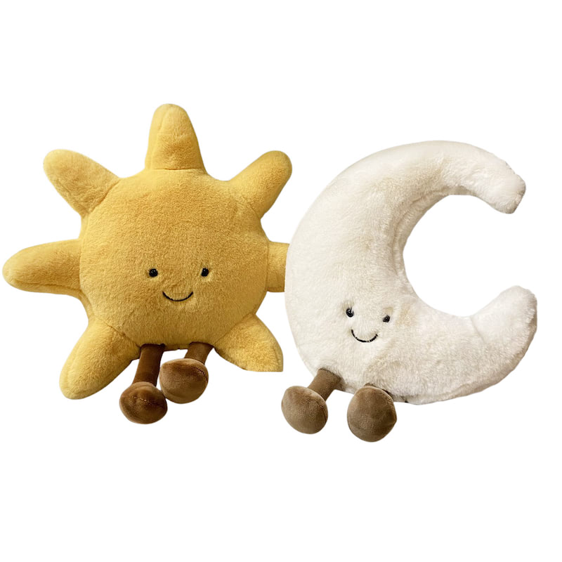 Sun & Moon Happy Plush-Luxandluxy