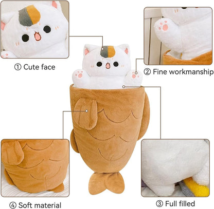 Taiyaki Cat Plush-Luxandluxy