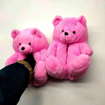 Teddy Bear Slippers-Luxandluxy