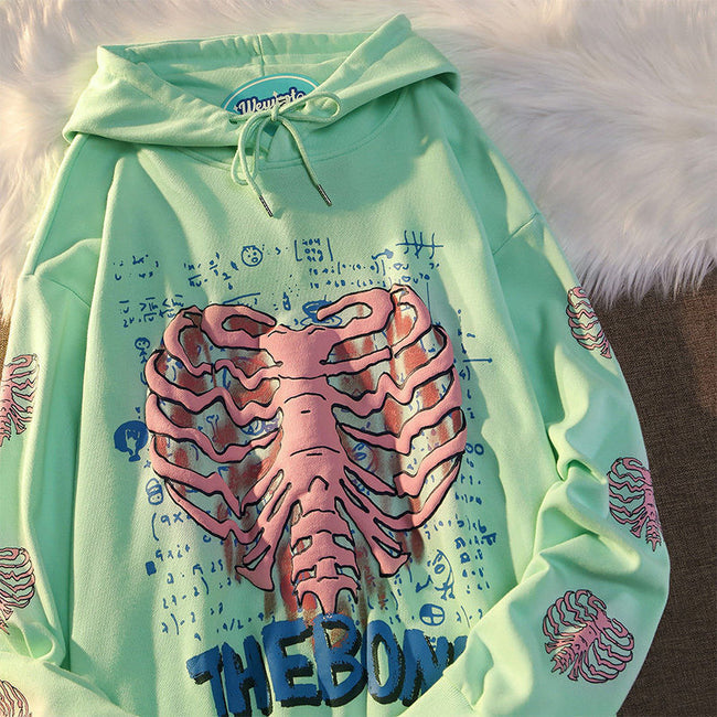 The Bone Rib Cage Hoodie-Luxandluxy