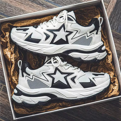 Thick Sole Star Sneakers-Luxandluxy