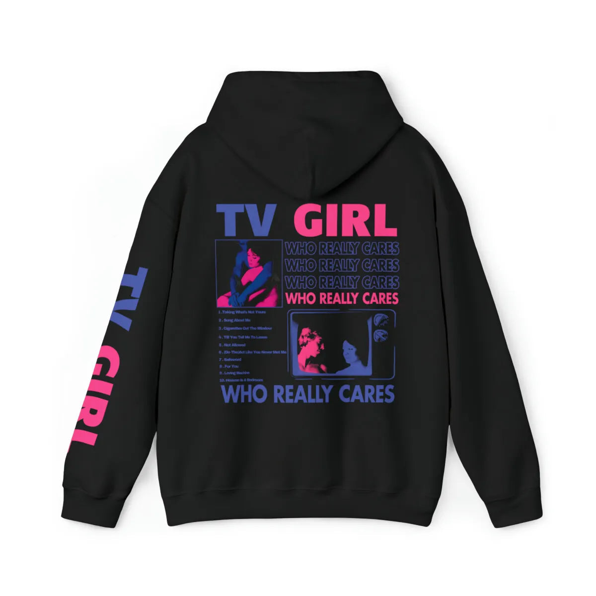 "TV Girl Who Really Cares" Hoodie-Luxandluxy