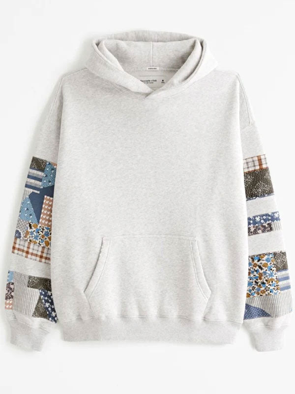 Patchwork Popover Hoodie