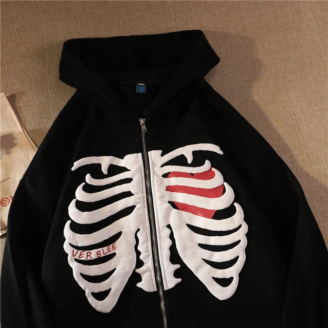 Ver Blee Rib Cage Hoodie-Luxandluxy