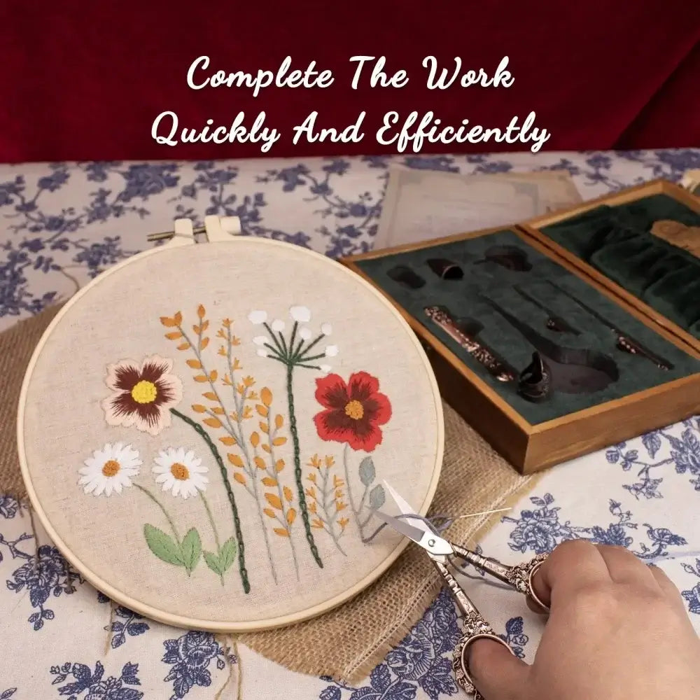 Vintage Antique Embroidery Set