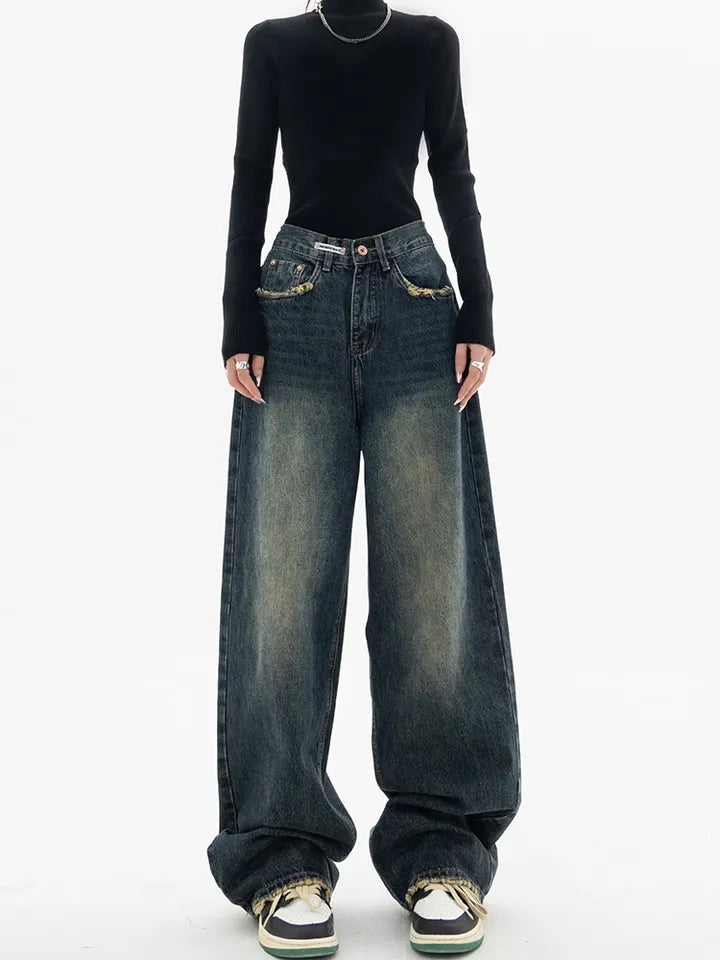 Vintage High Waist Women's Jeans-Luxandluxy