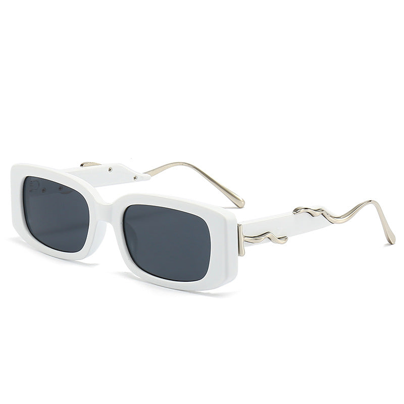 Wavy Metallic Sunglasses-Luxandluxy