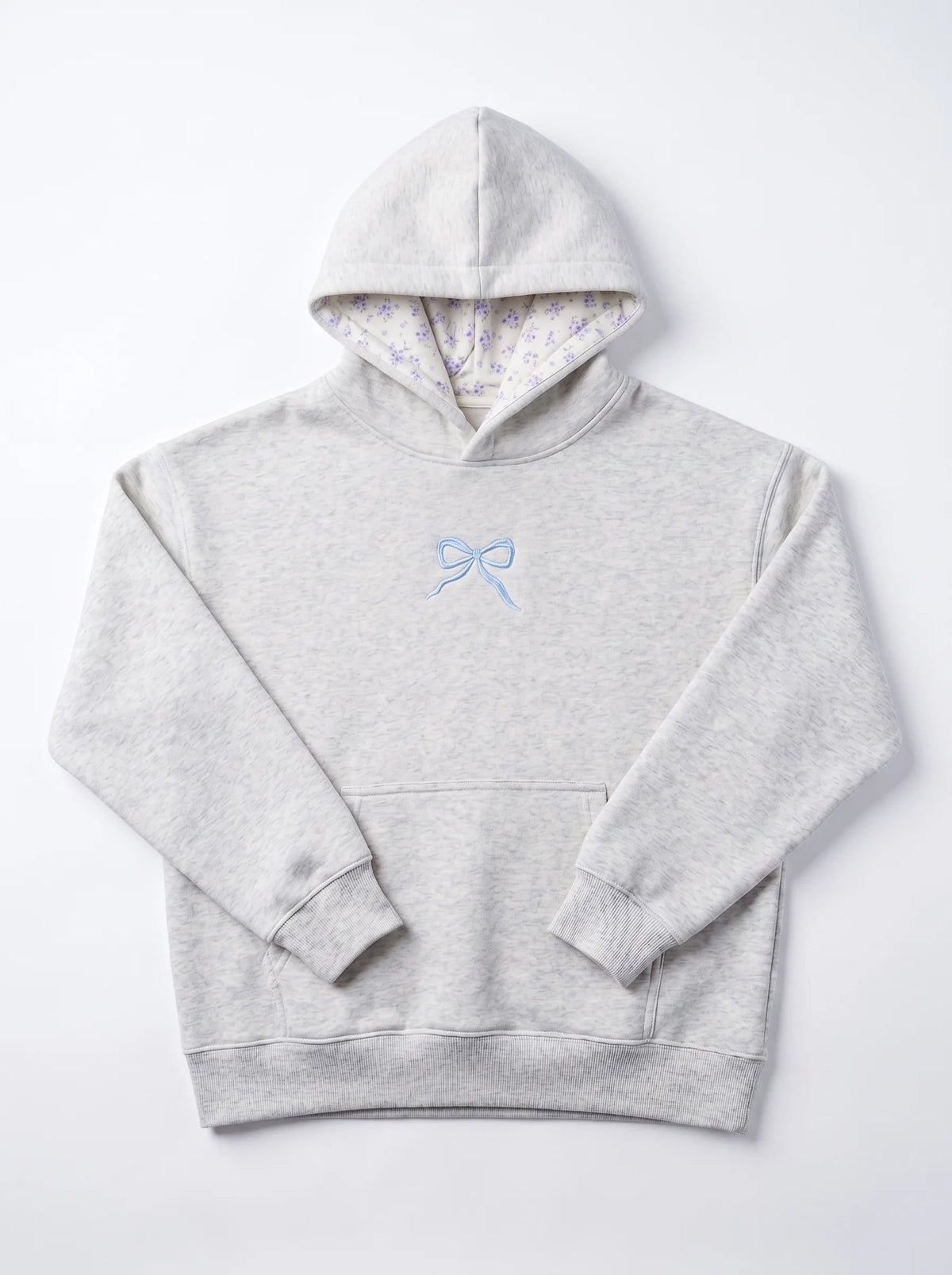Bow Embroidered Hoodie