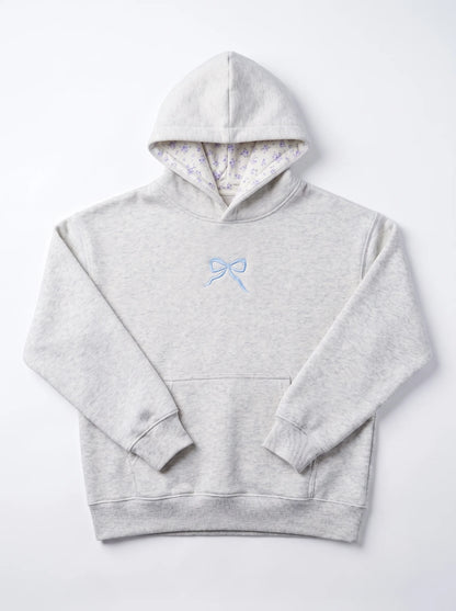 Bow Embroidered Hoodie