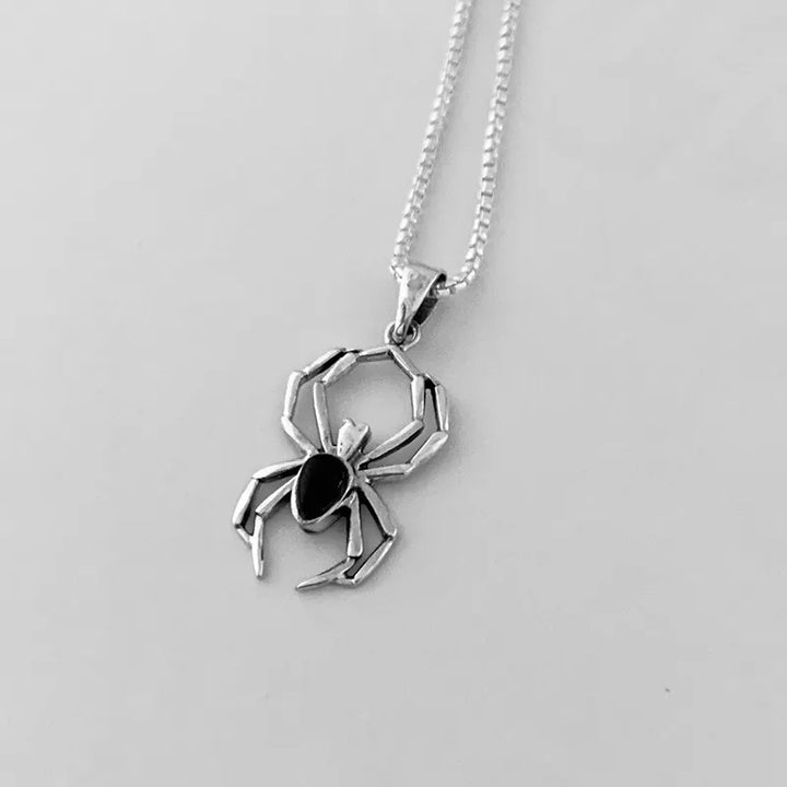 Y2k Spider Necklace-Luxandluxy