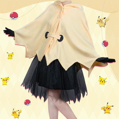 Yellow Mimikyu Cloak Cosplay Costume-Luxandluxy