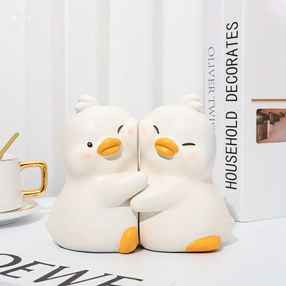 Cute Hug Ducks Bookends