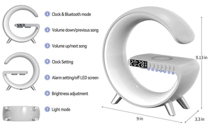 Smart Aurora Wireless Charger Bluetooth Speaker - Luxandluxy
